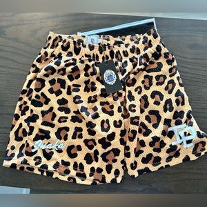 Inaka Power Cheetah print mesh shorts